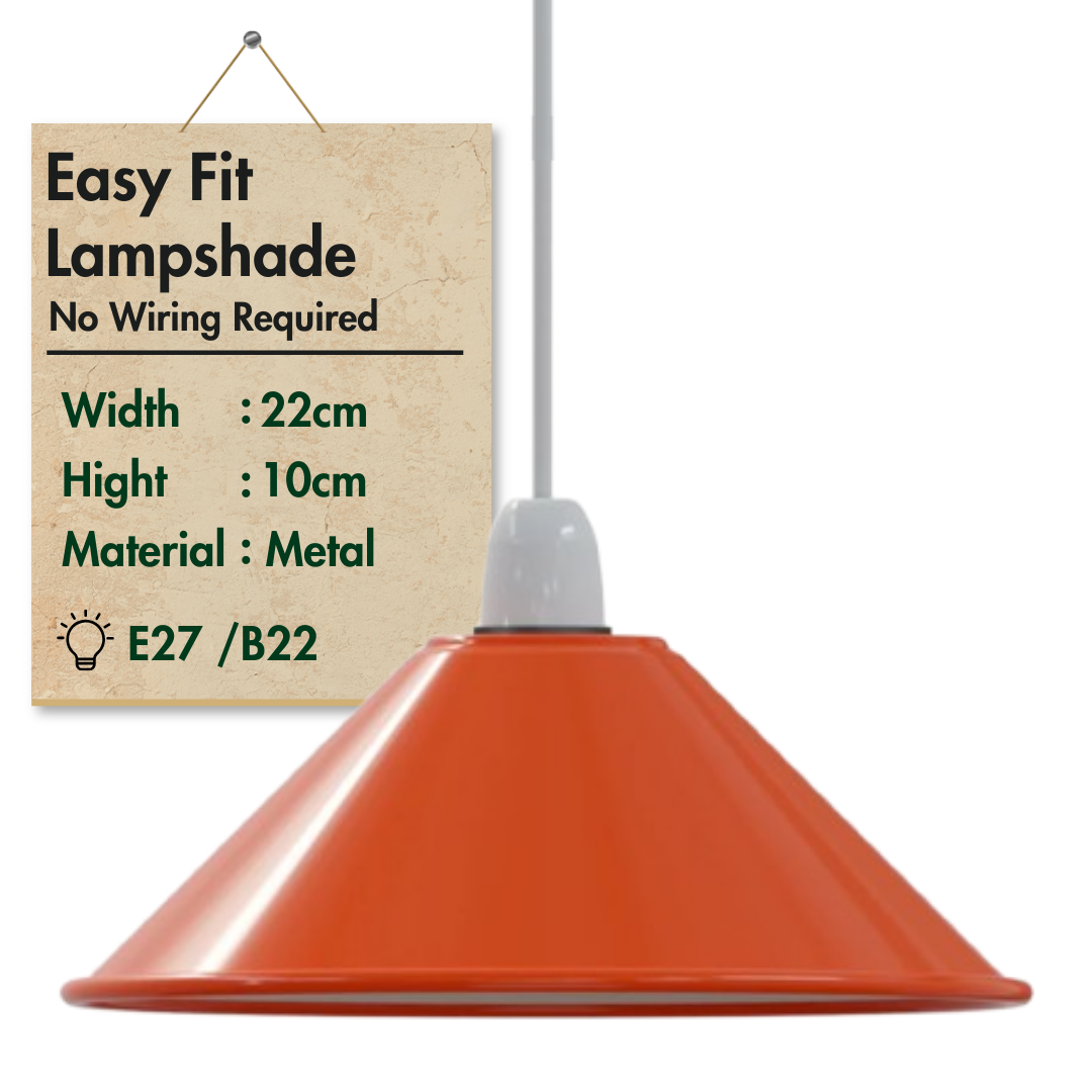 LEDSone industrial Vintage Metal Cone shaped Pendant light Lamp Shade~1449-12