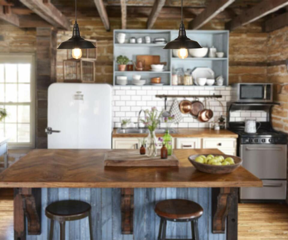 Retro Metal Pendant Lampshade Ceiling Light Shade Vintage Industrial Kitchen~2700-4