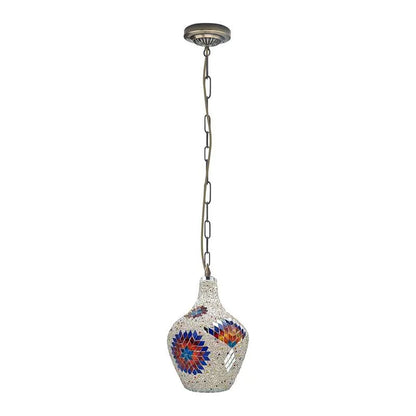 Hanging Handmade Hurricane Mosaic Pendant Lamps Antique Moroccan Ceiling Light~4969-5